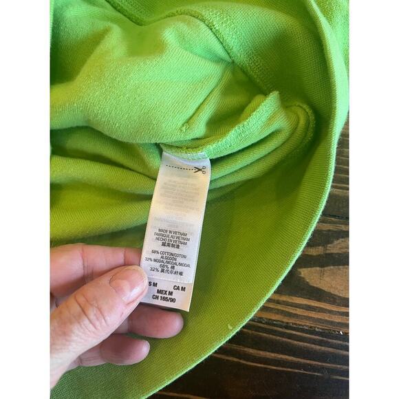 Juicy Couture Terry Cloth Tracksuit Jacket Women M Top Green Y2K Grunge Hooded - Picture 3 of 11